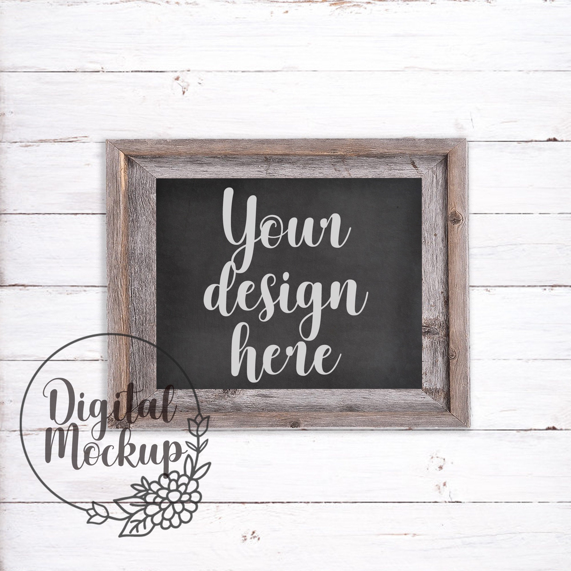 Horizontal frame digital Wood sign mock ups Sign mock up Mockup wood Horizontal wood sign Frame digital Wood picture frame Horizontal