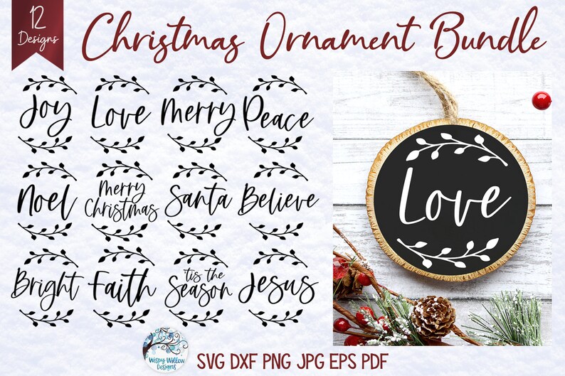 Download Mega Christmas Ornament SVG Bundle Farmhouse Christmas | Etsy