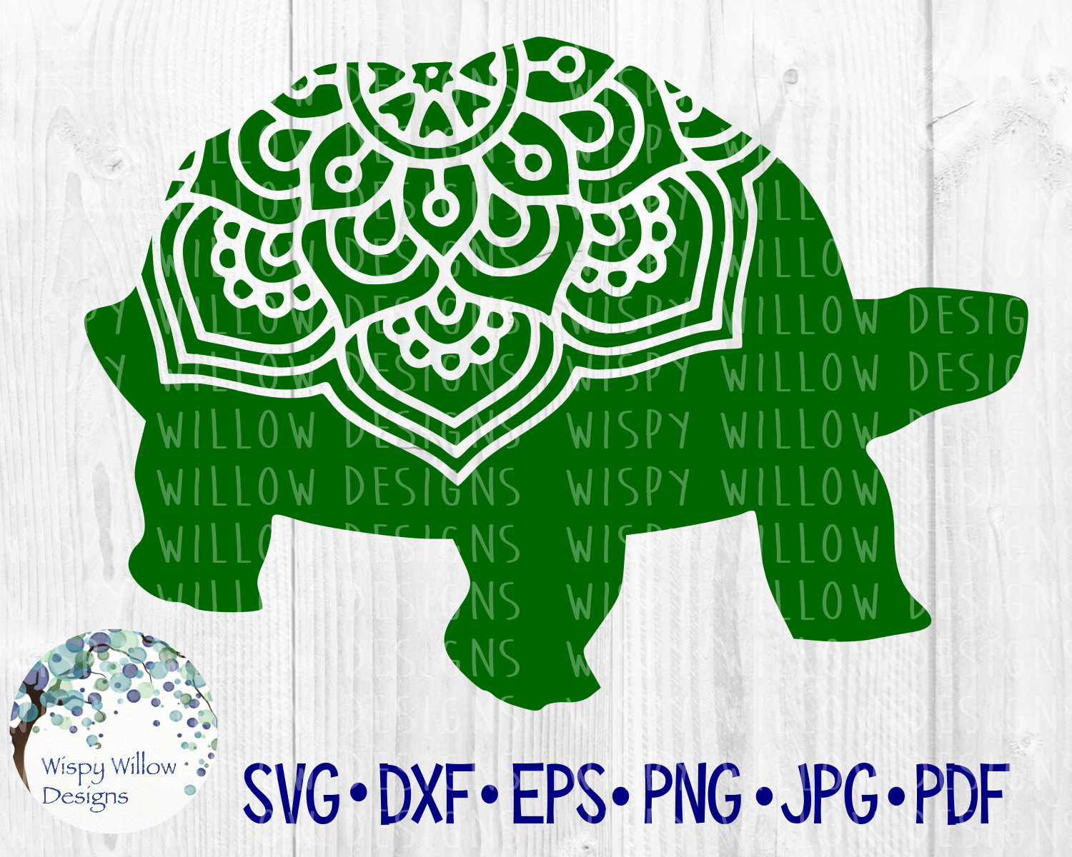 Download Turtle Mandala SVG DXF PNG eps jpg pdf Mandala Turtle | Etsy