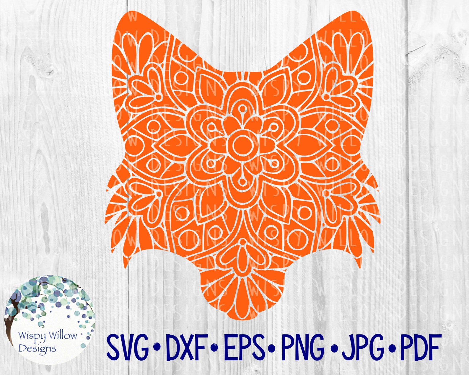Fox Mandala SVG Mandala Fox Face Svg Mandala Fox Svg Floral - Etsy
