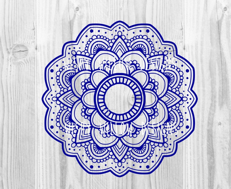 Download Mandala Border for Monogram or Name SVG DXF png PDF jpg | Etsy