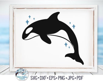 Orca SVG, Killer Whale Svg, Orca Whale, Ocean Animal Svg, Sea Animal Svg, Killer Whale Svg, Summer, Vinyl Decal File for Cricut, Png, Jpg
