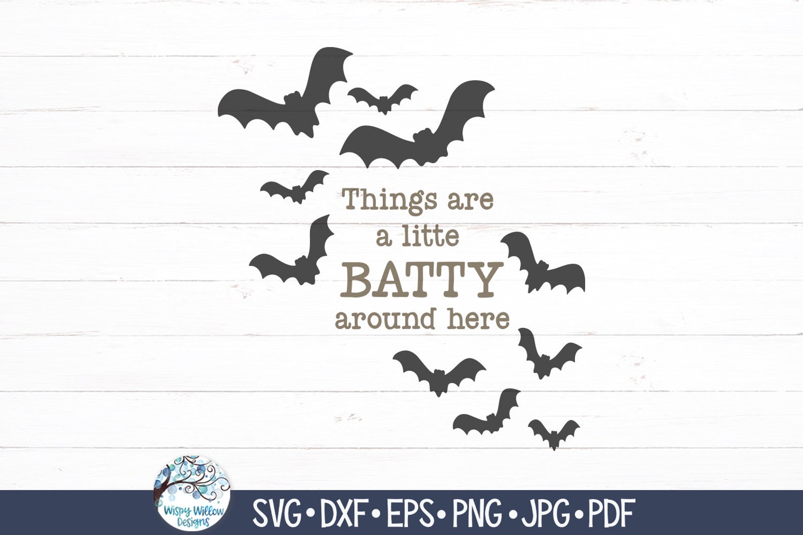 Things Are A Little Batty Around Here SVG for Cricut, Funny Halloween ...