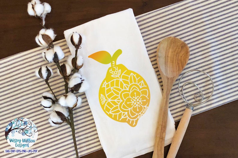 Download Lemon Mandala SVG DXF Lemon Svg Fruit Summer Cricut Cut | Etsy
