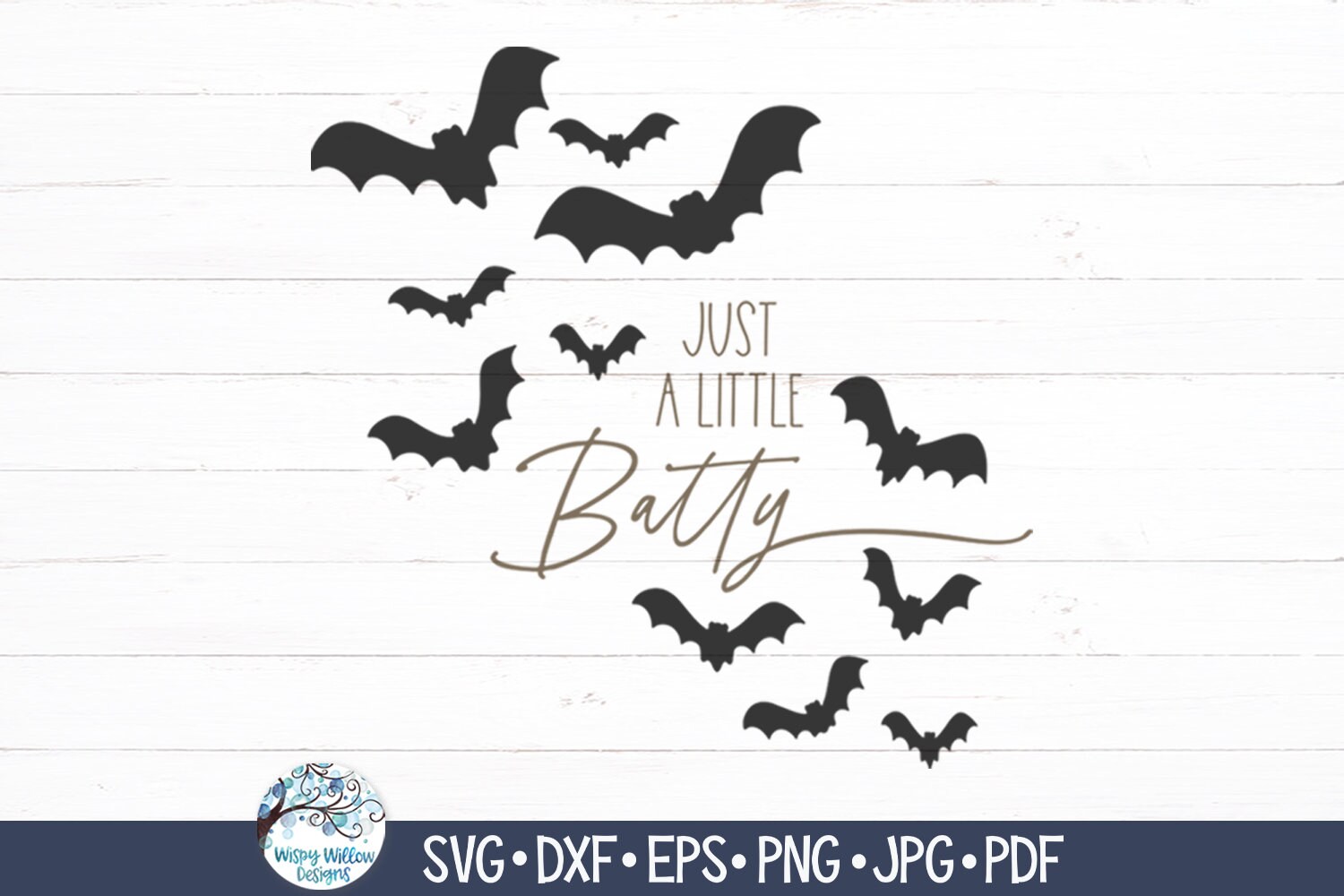 Just A Little Batty SVG for Cricut, Funny Halloween Sign, Farmhouse ...