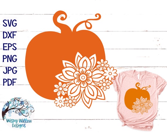 Download Floral Pumpkin Svg Dxf Png Eps Jpg Fall Svg Pumpkin With Etsy 3D SVG Files Ideas | SVG, Paper Crafts, SVG File
