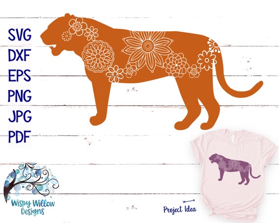 Download Floral Tiger Svg Dxf Png Eps Jpg Tiger Mandala Svg Tiger Etsy PSD Mockup Templates