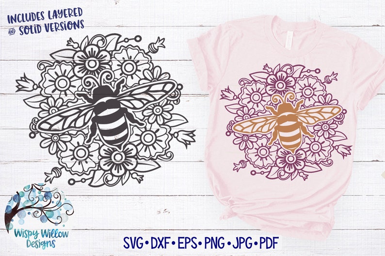 Download Summer Mandala SVG Bee Mandala Flower Mandala Flamingo | Etsy