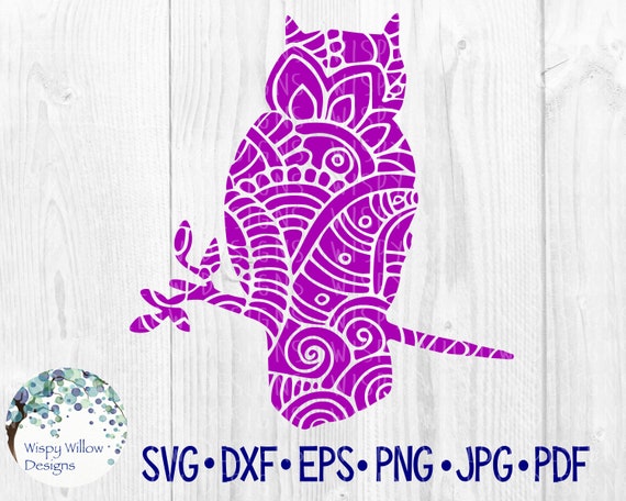 Download Free Owl Zentangle Svg Png Jpg Eps Dxf Digital Download File Etsy SVG Cut Files