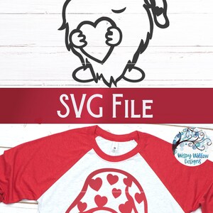 Valentine Gnome SVG, Love Gnome Heart Svg, Valentine's Day Gnome SVG ...