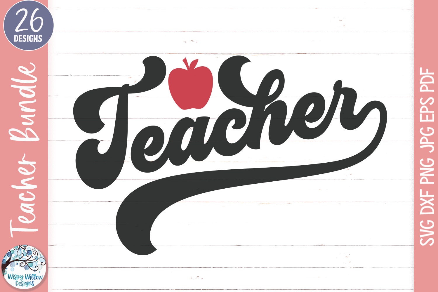 Teacher SVG Bundle for Cricut, Pencil Svgs, School Labels, Teacher ...
