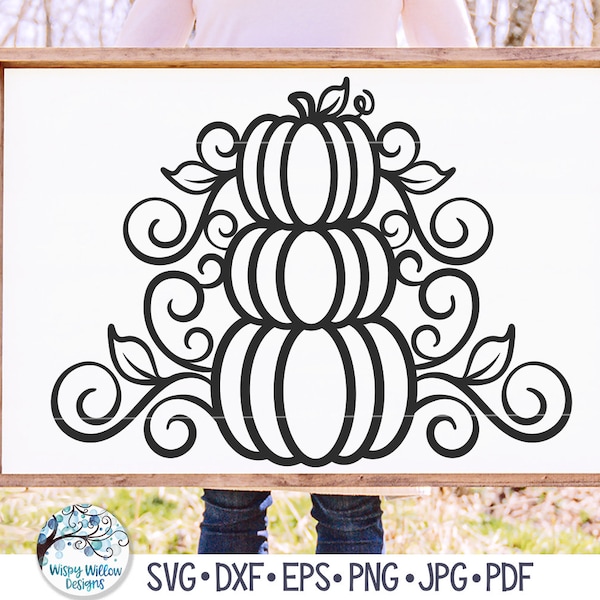 Pumpkin Vine Svg - Etsy