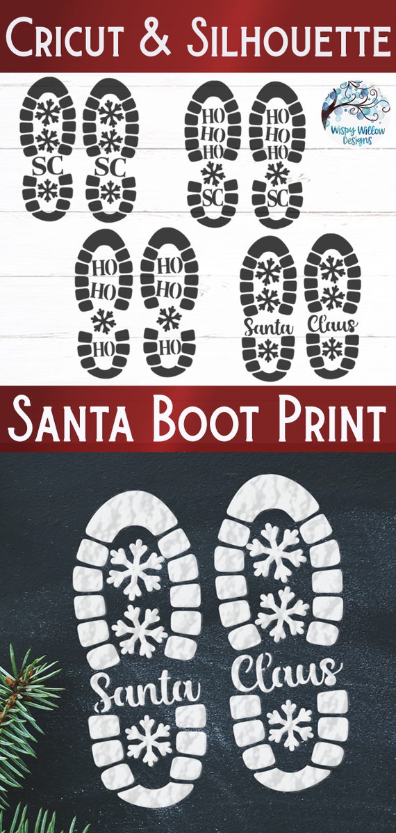 SANTA'S BOOT PRINT SVG – BrownCowCreatives