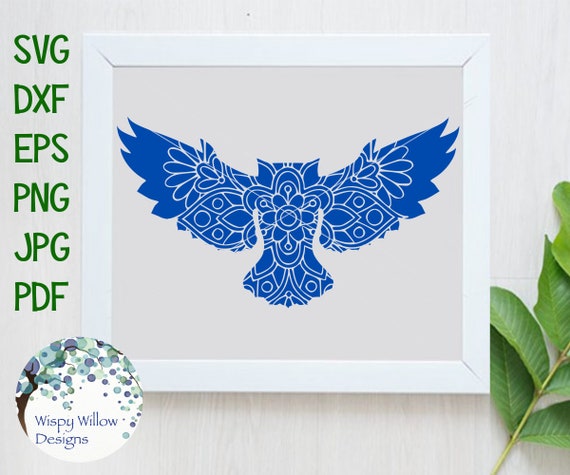 Download Free Owl Floral Mandala Svg Owl Mandala Dxf Digital Download Etsy SVG Cut Files