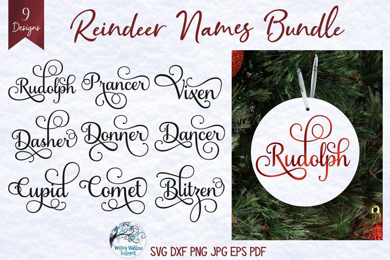 Download Mega Christmas Ornament SVG Bundle Farmhouse Christmas | Etsy