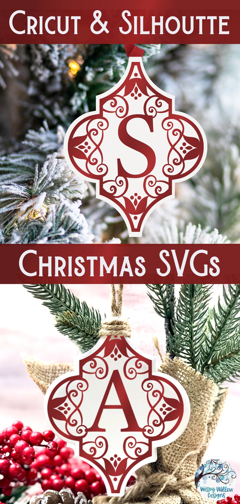 Download Arabesque Alphabet Christmas Ornament SVG Bundle Arabesque ...