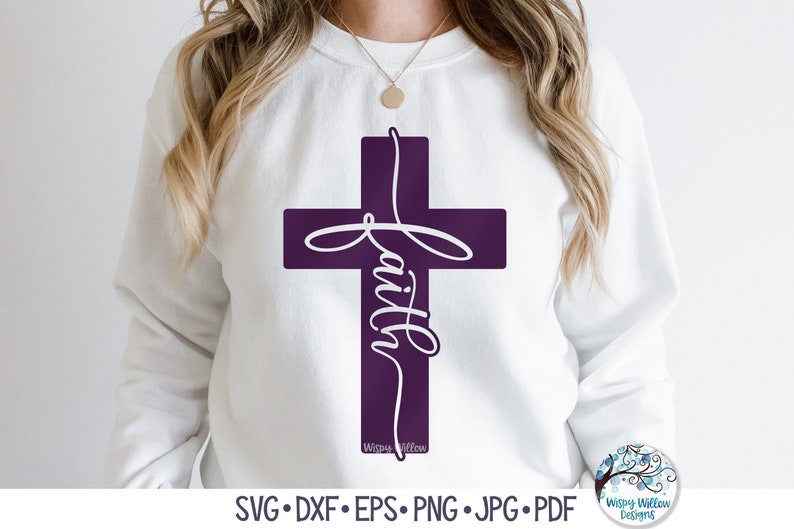 Cross SVG Bundle for Cricut Christian Cross With Inspiring Word ...