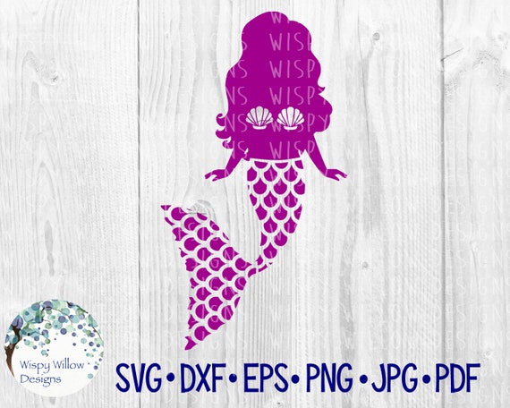 Mermaid Svg Mermaid Dxf Png Pdf Jpeg Eps Mermaid Decal Etsy