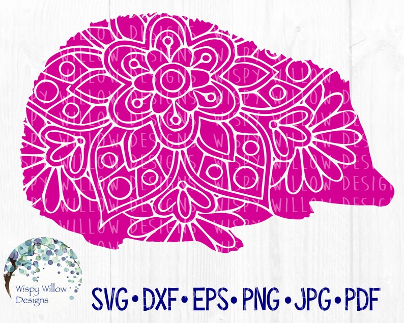 Download Hedgehog Floral Mandala SVG Hedge Hog DXF png eps Digital ...