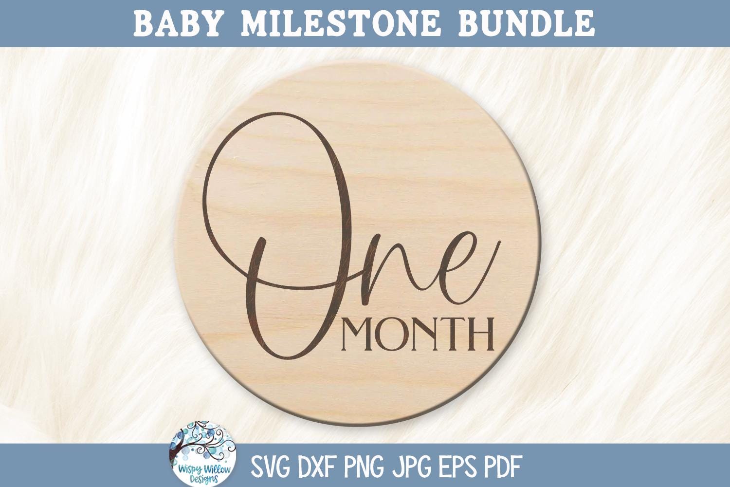 Baby Milestone SVG Bundle for Glowforge or Xtool Laser Cutter, Monthly ...