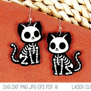 Orecchini Pendenti Halloween Gatto Nero E Zucca – Gioielli Fashion In Acrilico Leggero Per Donne E Ragazze – Design Originale Bonsny
