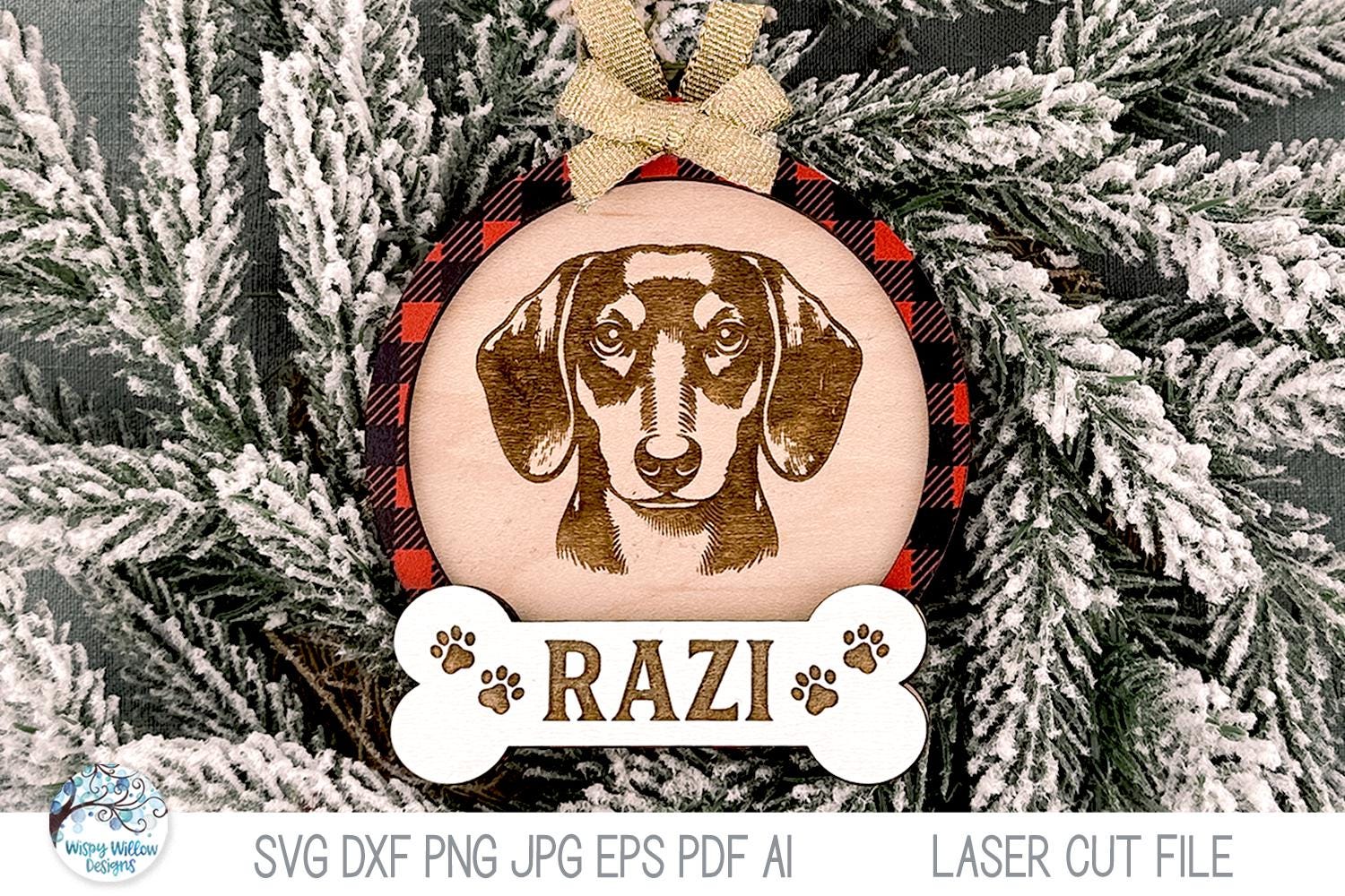 Dog Breed Christmas Ornament SVG File Bundle for Laser Cutter ...