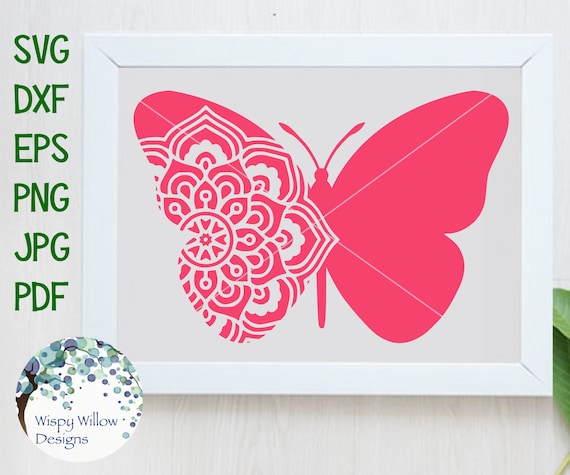 Download Butterfly Mandala Svg Butterfly Dxf Png Eps Digital Etsy PSD Mockup Templates