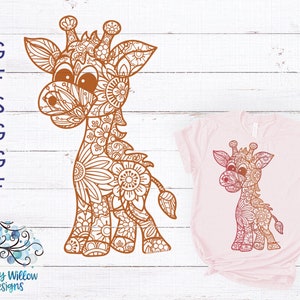 Giraffe Zentangle SVG, Giraffe Mandala SVG, DXF, Png, Giraffe Svg, dierlijke Mandala Svg, Zentangle Svg, Mandala Svg, Vinyl stickerbestand, Giraffe