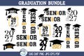 Senior 2027 SVG Bundle for Cricut, Graduation Cap PNG, Class of 2027, High School Senior, College Grad, Vinyl Decal Cut Files, Printable JPG