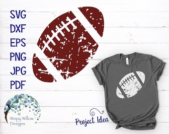 Distressed Grunge Football SVG, DXF, PNG, jpg, eps, Football, Sports, Shirt, Digital Download, Distressed Football, Football Shirt, Sport