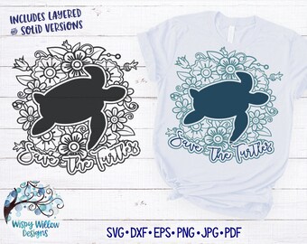 Save The Turtles Mandala SVG, Save the Turtles Svg, Turtle Mandala, Turtle, VSCO Svg, Floral Turtle, Turtles, Vinyl Decal File, Sea Turtle