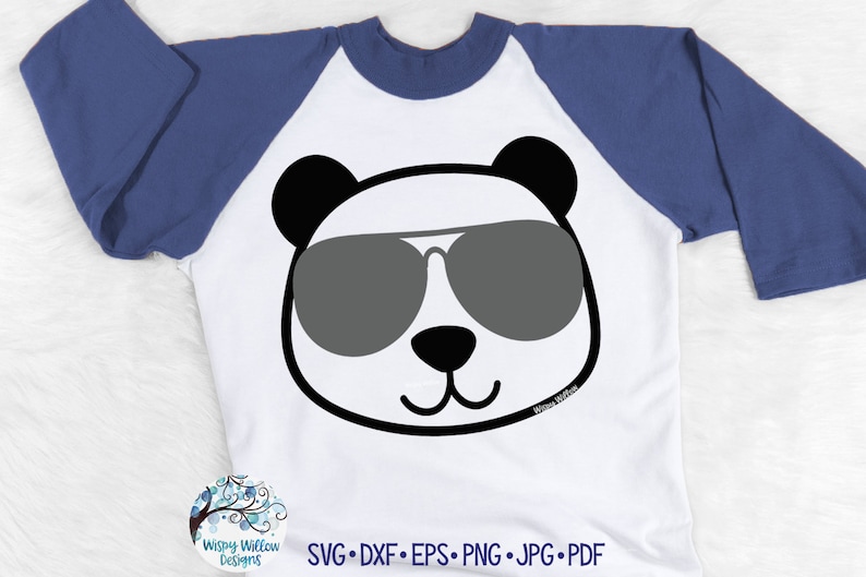 Download Panda with Sunglasses SVG DXF png Cool Panda SVG Panda | Etsy