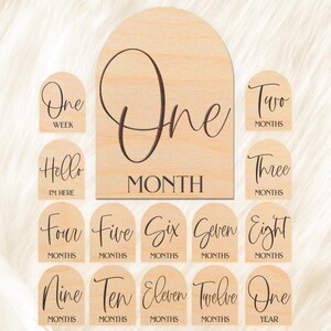 Baby Milestone SVG Bundle for Glowforge or Xtool Laser Cutter, Boho ...
