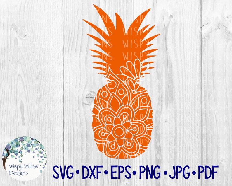 Pineapple Mandala SVG Pineapple SVG floral Summer eps | Etsy