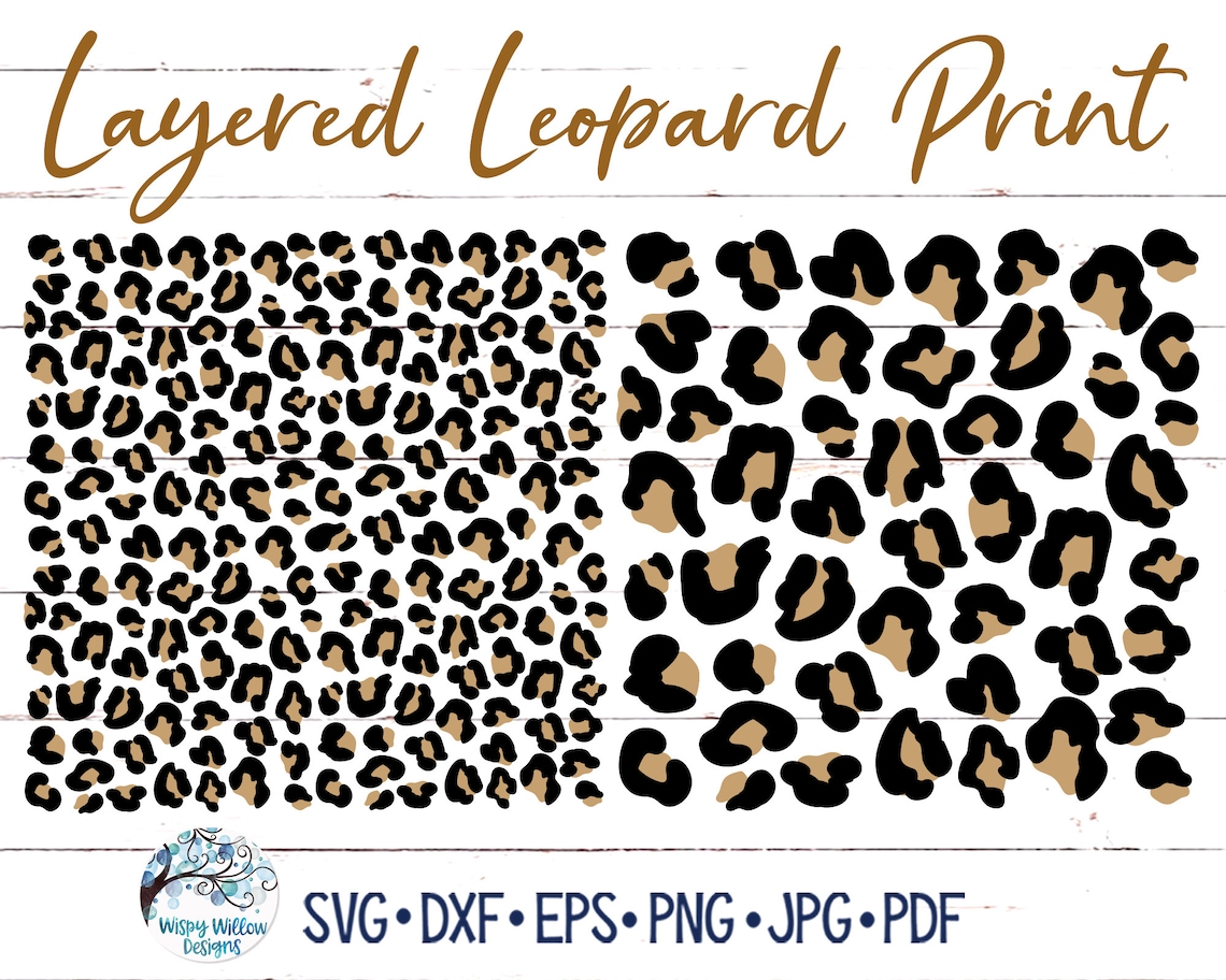 Download Layered Leopard Print SVGs Leopard SVG Leopard Texture ...