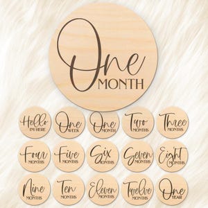 Baby Milestone SVG Bundle for Glowforge or Xtool Laser Cutter, Monthly ...