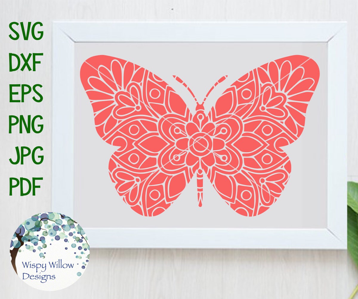 Free Free 159 Cricut Butterfly Mandala Svg SVG PNG EPS DXF File