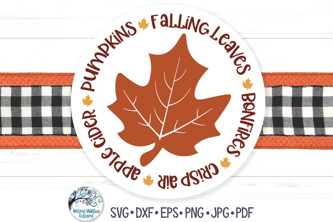 Round Fall SVG Bundle Fall Word Round Fall Circle SVG - Etsy