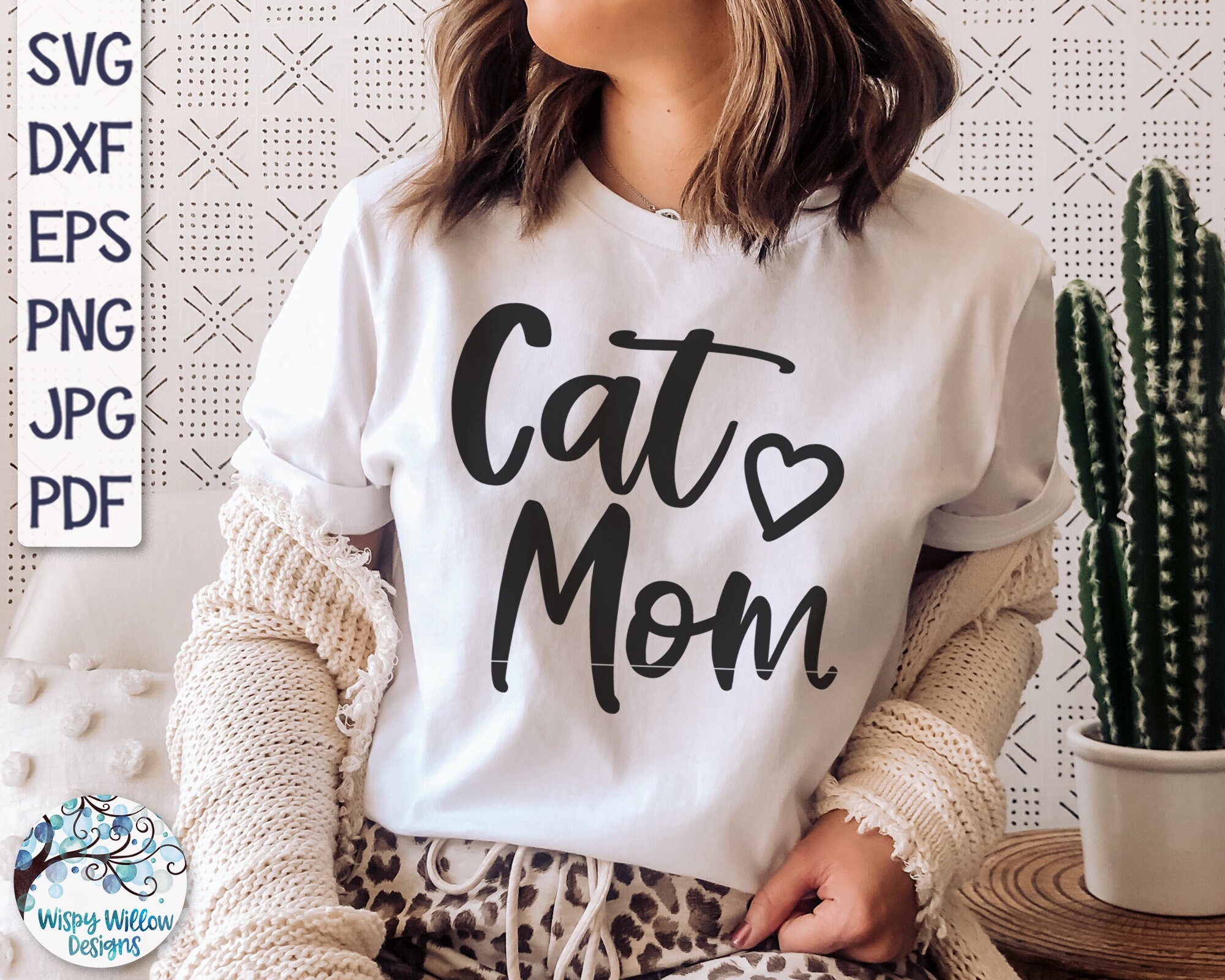 Cat Mom SVG Cat Mom Png Cat Mom Shirt Design SVG Cat Owner Etsy