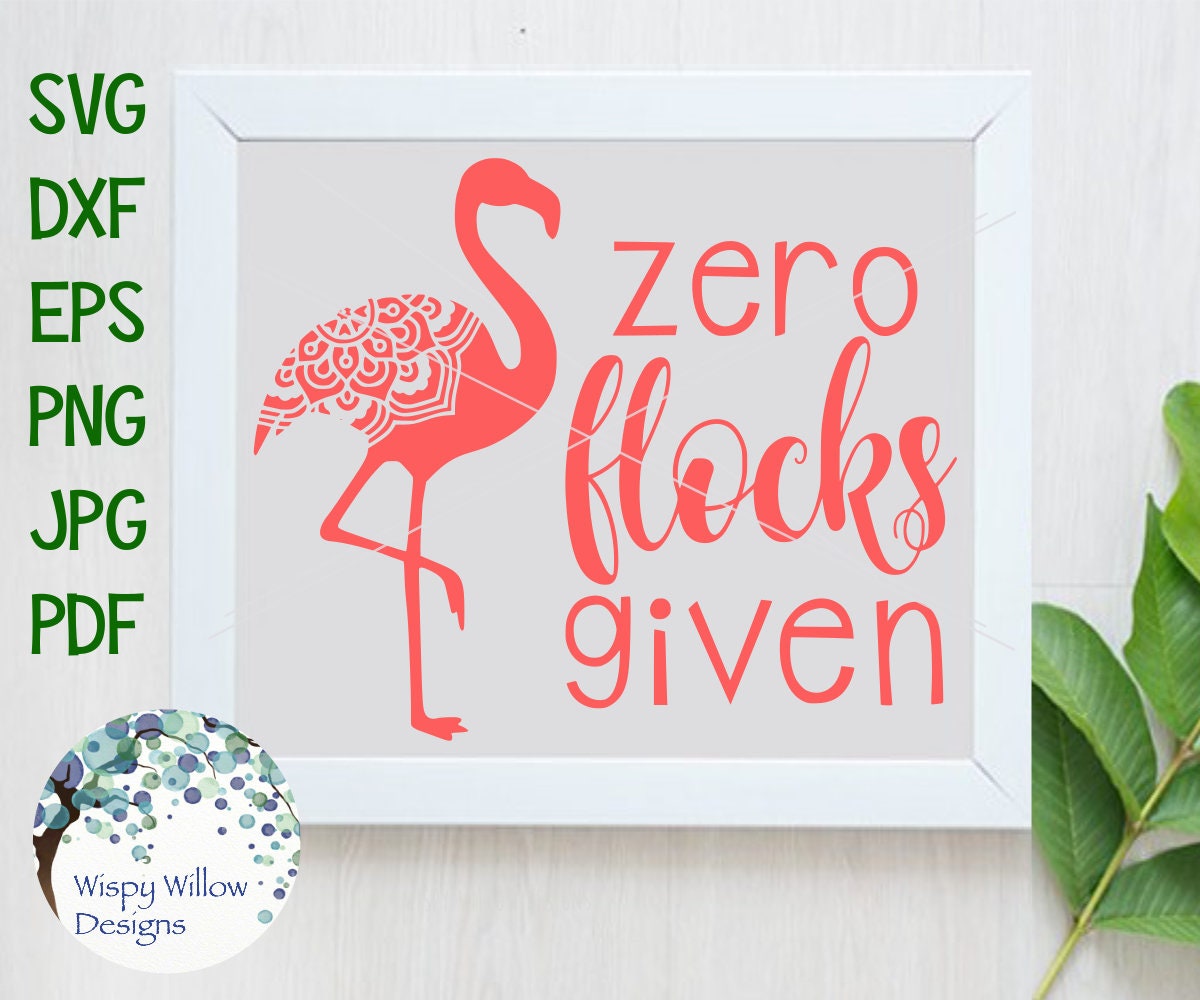 Zero flocks given svg birthdaylopi