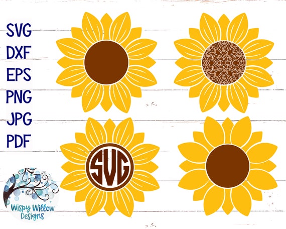 Download Free Sunflower Svg Set Sunflower Mandala Svg Fall Svg Sunflower Etsy SVG Cut Files
