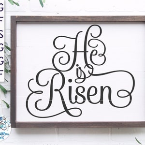 He Is Risen SVG for Cricut, Easter Svg, Religious SVG, Jesus SVG, Easter, He Is Risen Png, Christian Sign, Vinyl Decal Cut File