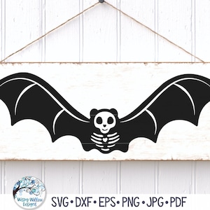 Bat Skeleton SVG, Halloween Skeleton Bat SVG, Halloween Bat, Animal Skeleton Svg, Cute Bat Skeleton Png, Jpg, Vinyl Decal File for Cricut