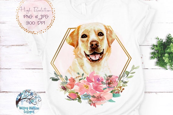 PNG Golden Retriever Silhouette Filled with Flowers Sublimation Design ...