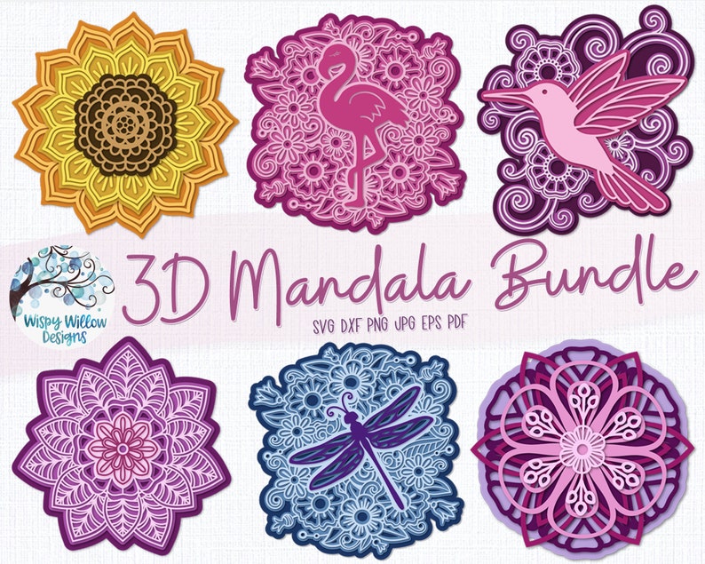 Download Eeyore 3d Mandala Svg Layered Svg Cut File Download Free Fonts Free Download Canva Fonts