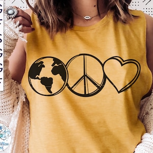 Terra Paz e Amor SVG, Dia da Terra Svg, Hippie SVG, Natureza, Terra, Paz, Mundo, Sinal de Paz, Terra SVG, Paz e Amor Svg, Ao ar livre, Png