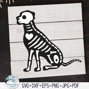Big Dog Skeleton SVG, Halloween Skeleton Dog SVG, Halloween Dog, Animal Skeleton Svg, Pet Skeleton Png, Jpg, Vinyl Decal File for Cricut
