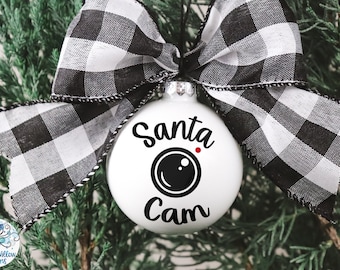 Santa Cam SVG, Simple Santa Cam Ornament SVG, Christmas Cam Decal File SVG, Santa Cam for Cricut Svg, Png, Dxf, Vinyl Decal File for Cricut