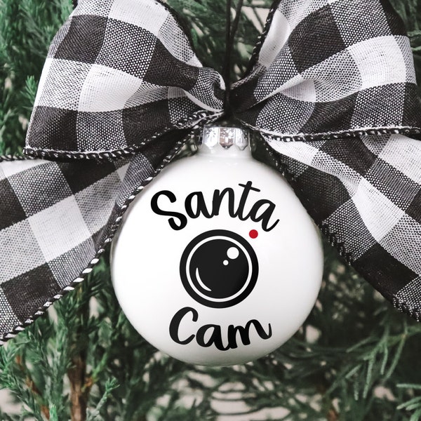 Santa Cam SVG, Simple Santa Cam Ornament SVG, Christmas Cam Decal File SVG, Santa Cam for Cricut Svg, Png, Dxf, Vinyl Decal File for Cricut