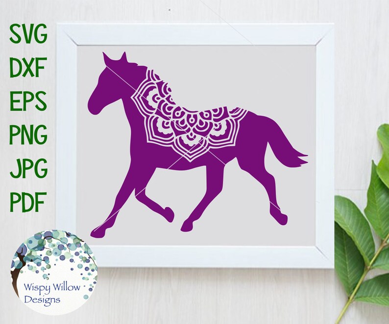 Download Horse Mandala SVG DXF pdf png eps jpeg Digital Download | Etsy